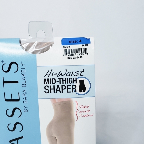 NWT Spanx Assets Hi Waist Mid Thigh Shaper Nude Shapewear 4 - Picture 3 of 5